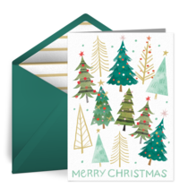 Christmas Trees card image