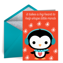 Little Minds Penguin card image