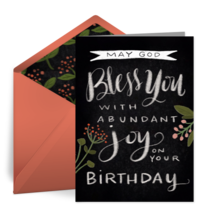 Blessed Birthday card image