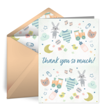 Thank You Baby Shower card image