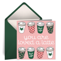 You Are Loved A Latte card image