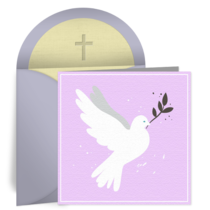 Simple Peaceful Dove card image