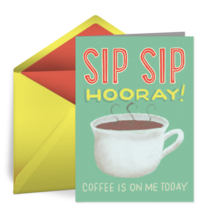 Sip Sip Hooray Coffee card image