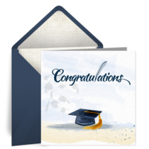 Graduation Hurrah Hat card image
