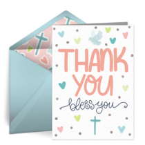 Thank You Bless You card image