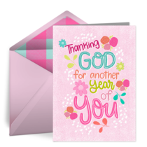 Religious Birthday card image