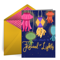Diwali Lantern card image