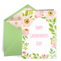 Grandparents Day Flowers card image