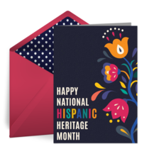 Happy Hispanic Heritage card image