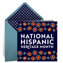 Hispanic Heritage Floral card image