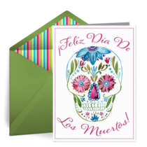Flower Skull card image
