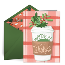 Warmest Wishes Coffee card image