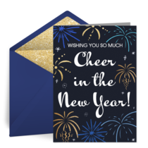 New Year Cheer card image