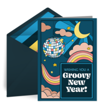Groovy New Year card image