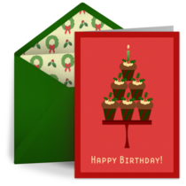 Christmas Cupcakes card image