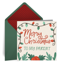 Merry Christmas Parent card image
