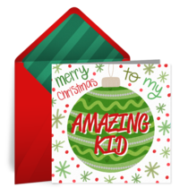 Merry Christmas Kid card image