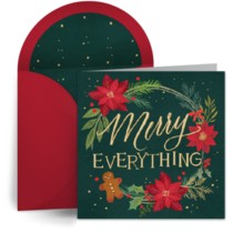 Wreath Merry Everything card image