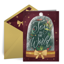 Joy Holiday Terrarium card image