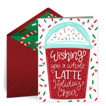 Holiday Cheer Latte card image