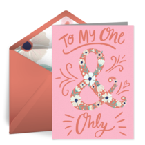 My One And Only Floral card image