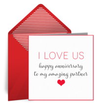 Anniversary Love Partner card image