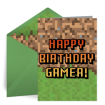 Pixel Birthday card image