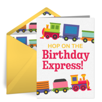 Birthday Express card image