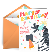 Zebra Party card image