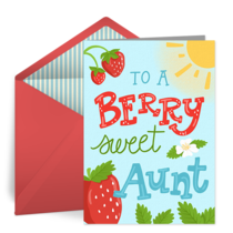 Berry Sweet Aunt card image