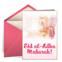 Eid al-Adha Mubarak card image