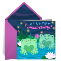 Frog Anniversary card image