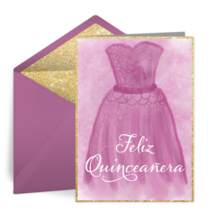 Quinceañera Pink Dress card image