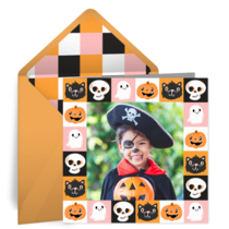 Halloween Checkers card image