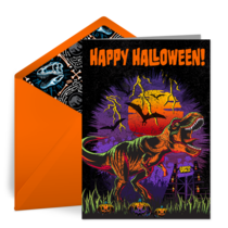Jurassic World | Halloween card image
