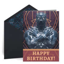 Black Panther | Happy Birthday card image