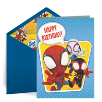 Spidey | Happy Birthday card image