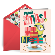 Minions | Merry Xmas card image