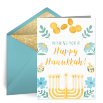 Hanukkah Border card image