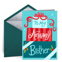 Amazing Brother Presents card image