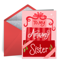 Amazing Sister Presents card image