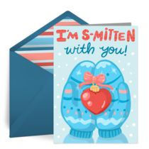 Smitten Mittens card image