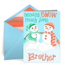 Snow Love Brother card image