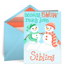 Snow Love Sibling card image
