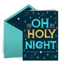Oh Holy Night Type card image