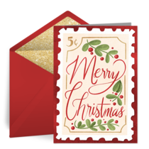 Holiday Stamp card image