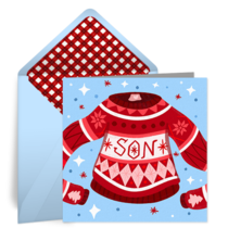 Son Christmas Sweater card image