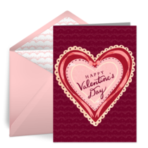 Antique Heart card image