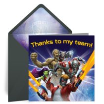 GOTG Thank You card image