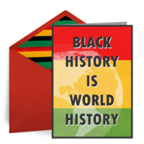 Black History World card image